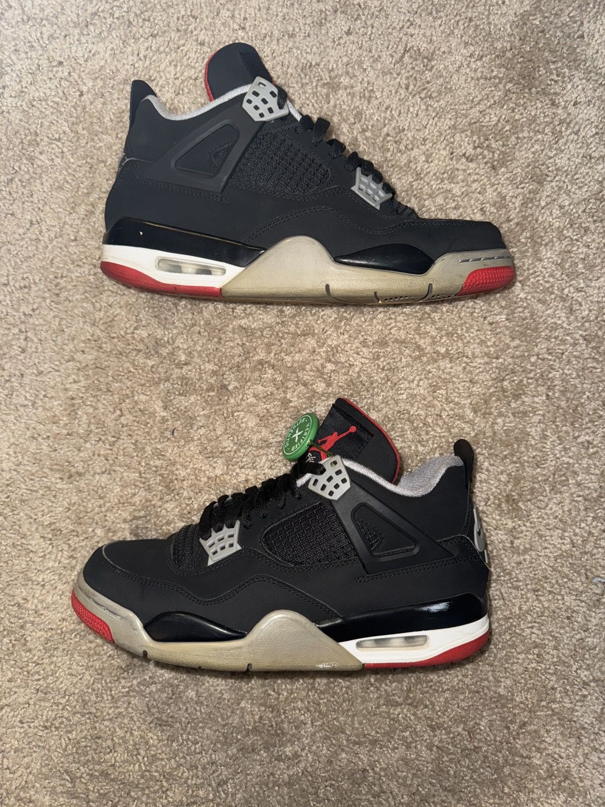 Jordan Brand × Nike Jordan 4 Bred 2019 - Size 8 M Size US 8 / EU 41 - 1 Thumbnail