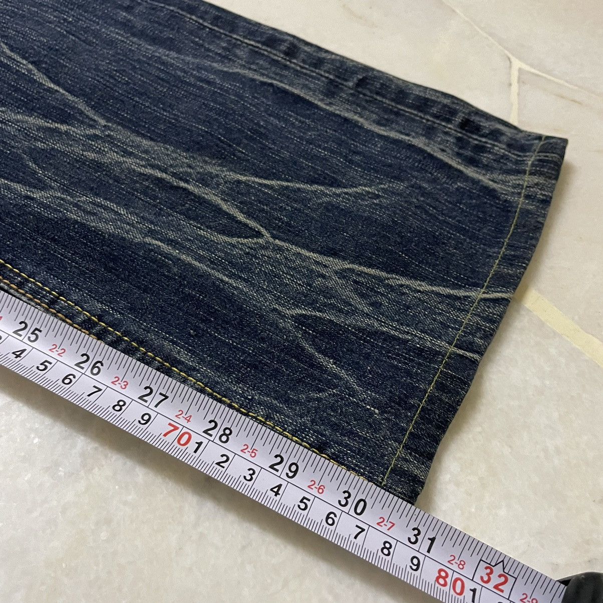 Le Grande Bleu (L.G.B.) ORIGINAL VINTAGE VEAGUS EDWIN FLARED JAPAN DENIM (28×39) Size US 28 / EU 44 - 16 Thumbnail