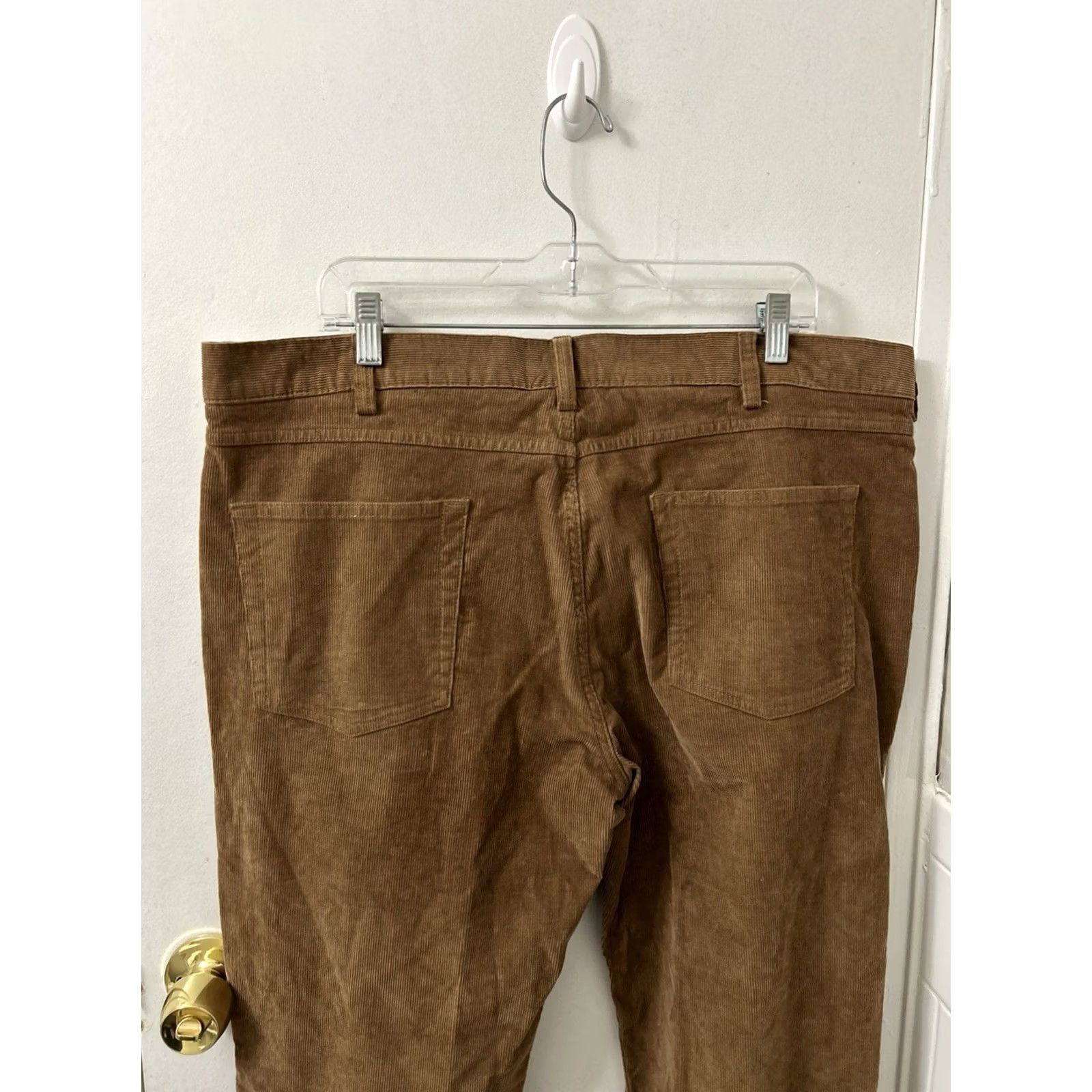 Brooks Brothers Brooks Brothers Mens 40x32 Brown Stretch Straight Leg 5 Pocket Corduroy Pants Size US 40 / EU 56 - 7 Thumbnail