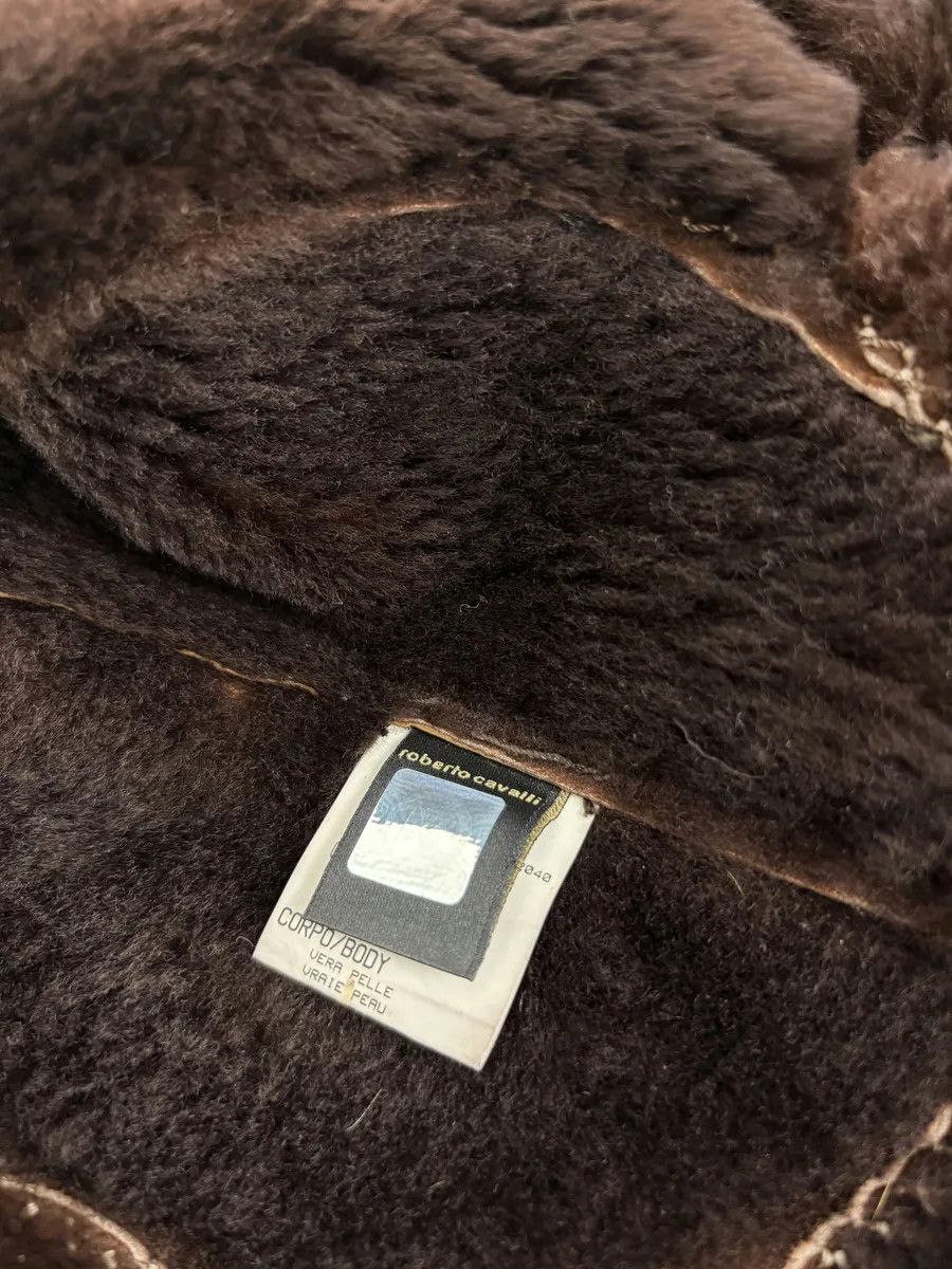 Roberto Cavalli FW2006 Roberto Cavalli Long Hybrid Brown Fur Python Leather Jacket Size XS / US 0-2 / IT 36-38 - 10 Thumbnail