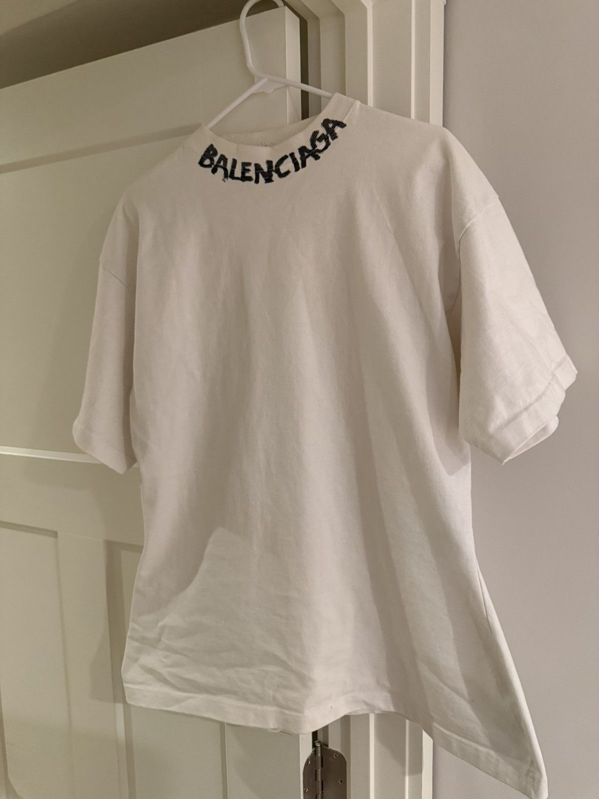 Balenciaga Balenciaga Scribble Curve Oversized Tshirt Size US S / EU 44-46 / 1 - 6 Thumbnail