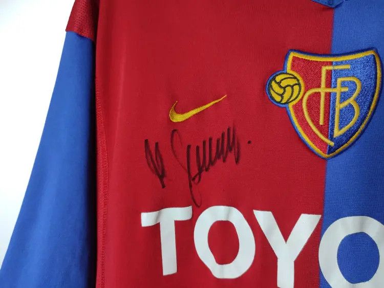 Nike Vintage Nike FC Basel 02/03 Home shirt toyota jersey Size US XL / EU 56 / 4 - 3 Thumbnail