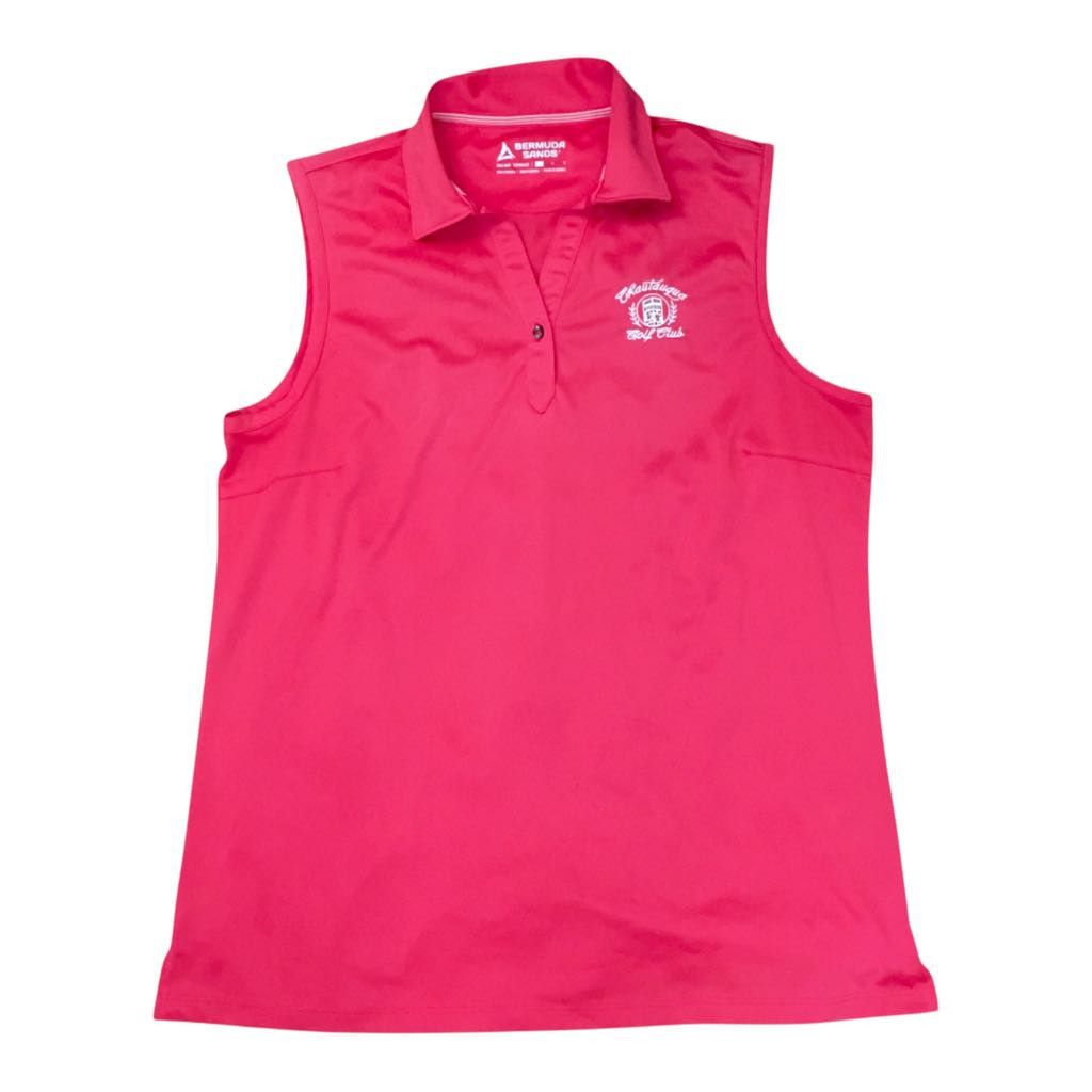 Other Chautauqua Lake Golf Club Sleeveless Polo Collar Pink Large Size L / US 10 / IT 46 - 1 Thumbnail