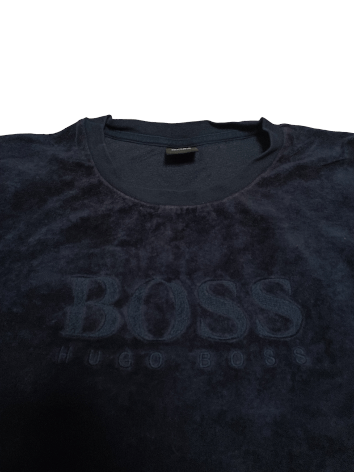 Hugo Boss HUGO BOSS VELOUR BIGLOGO SWEATSHIRT LUXURY Size US M / EU 48-50 / 2 - 2 Thumbnail