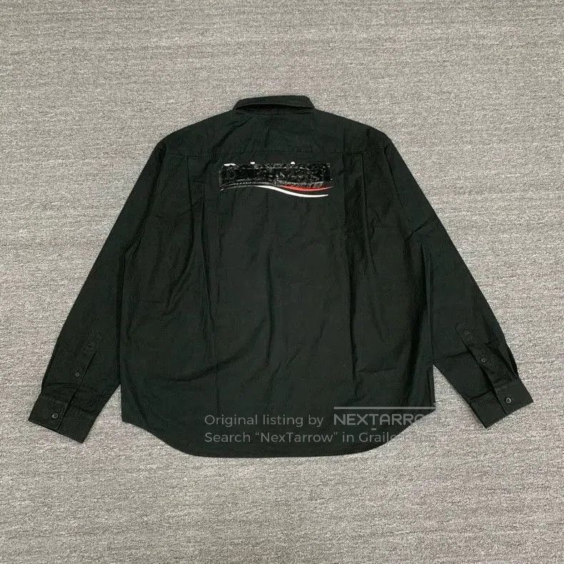 Balenciaga Balenciaga Black Tape Wave Coke Shirt Jacket. Size US L / EU 52-54 / 3 - 2 Thumbnail