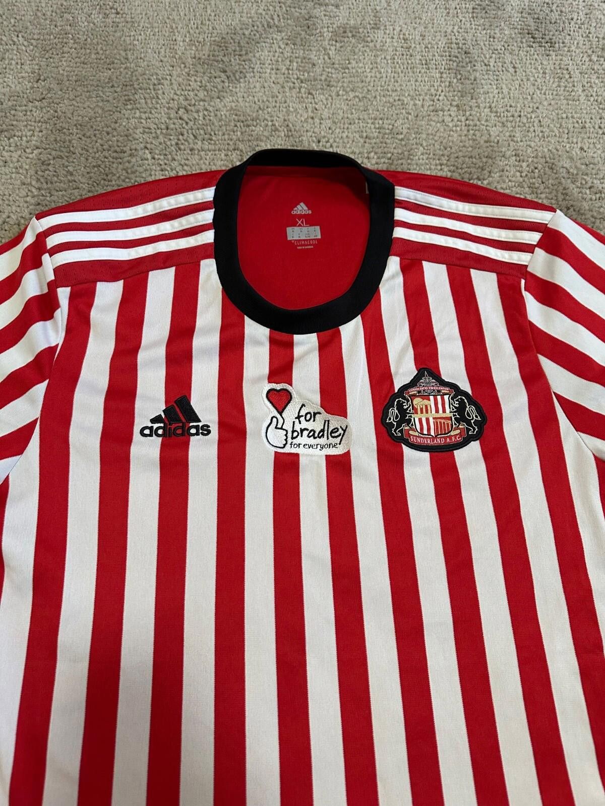 Adidas SUNDERLAND ADIDAS 2017/2018 FOOTBALL SOCCER HOME JERSEY XL Size US XL / EU 56 / 4 - 4 Thumbnail