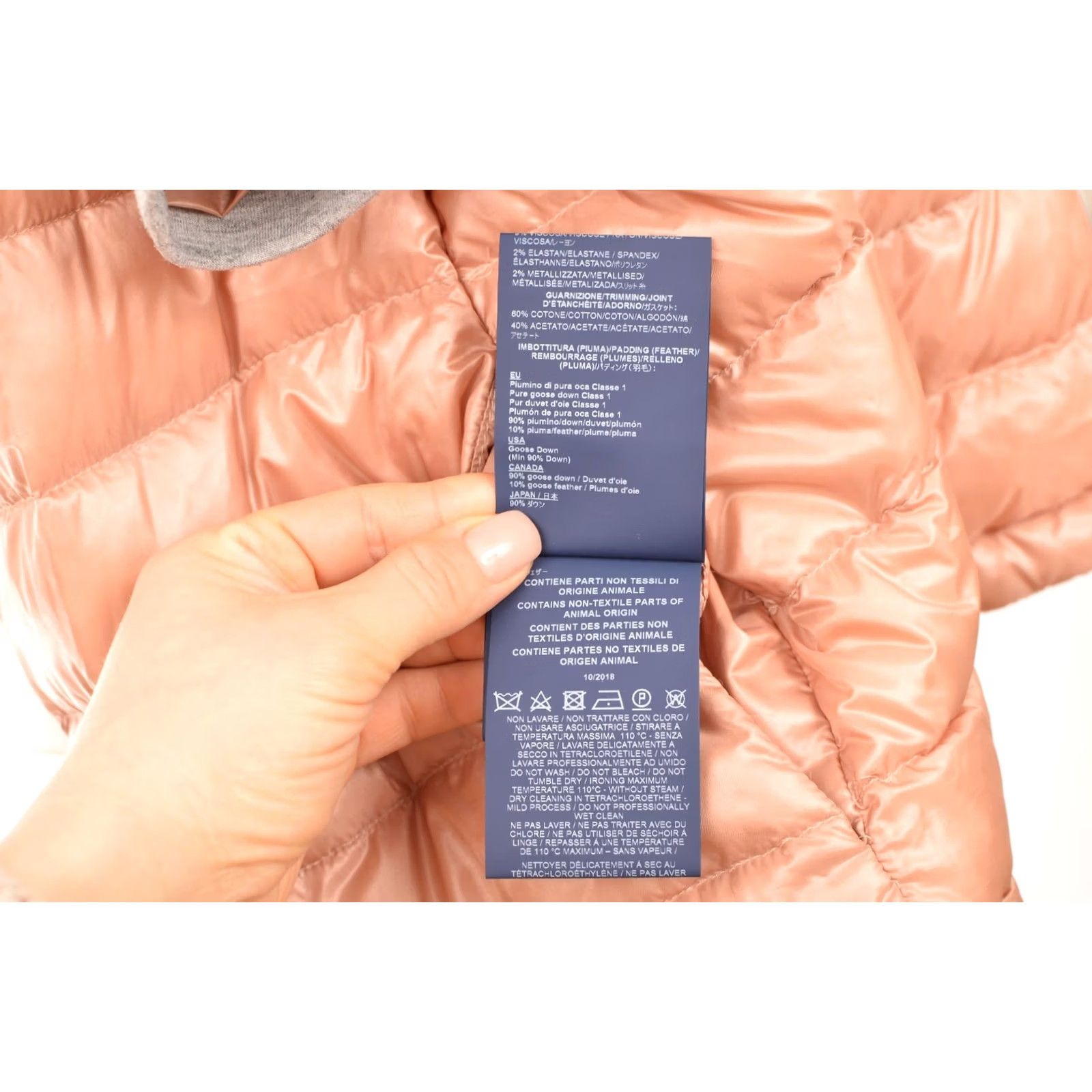 Herno DDP HERNO Women’s Short Sleeve Woven Jacket Down Puffer PI0919D EU 48 Pink Jacket Womens Down Puffer Size 34" / US 12 / IT 48 - 7 Thumbnail