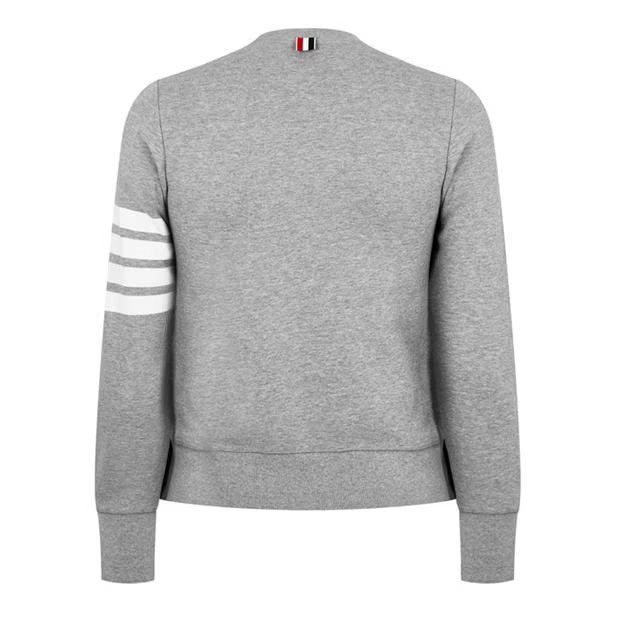 Thom Browne o1g2r1mq0724 Crew Neck Sweaters in Light Grey Size US S / EU 44-46 / 1 - 2 Thumbnail