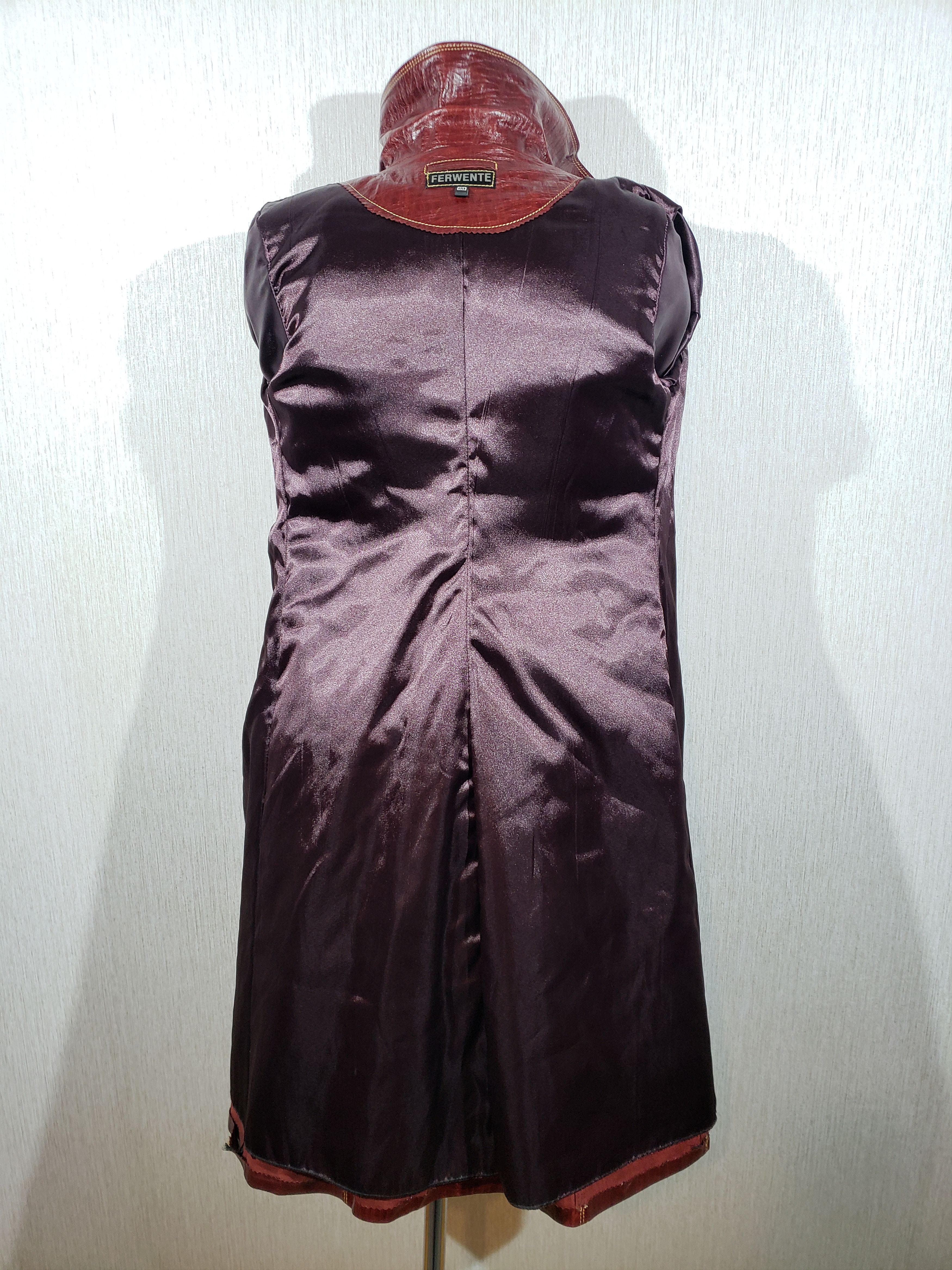 Other Brown women's coat made of genuine leather. Size M / US 6-8 / IT 42-44 - 7 Thumbnail