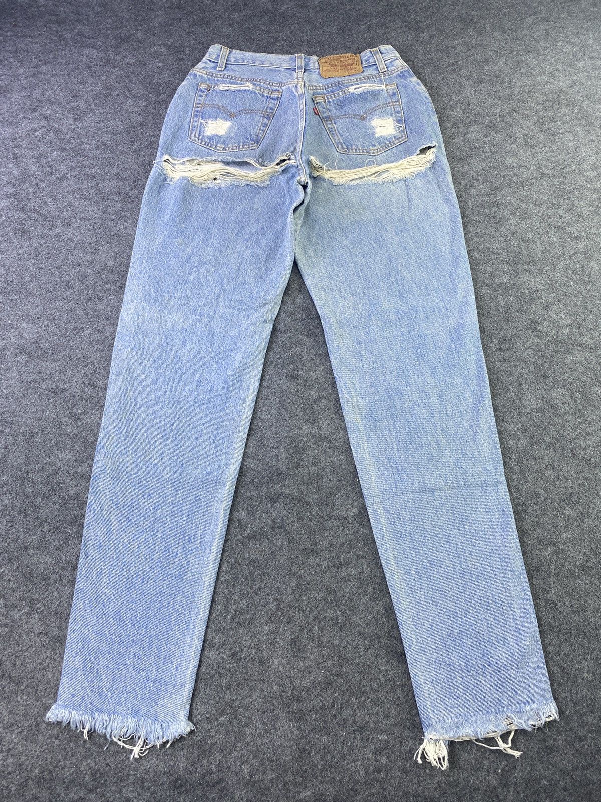 Jean × Levi's × Vintage Vintage Levis Distress Jeans - J914 Size 29" - 4 Thumbnail