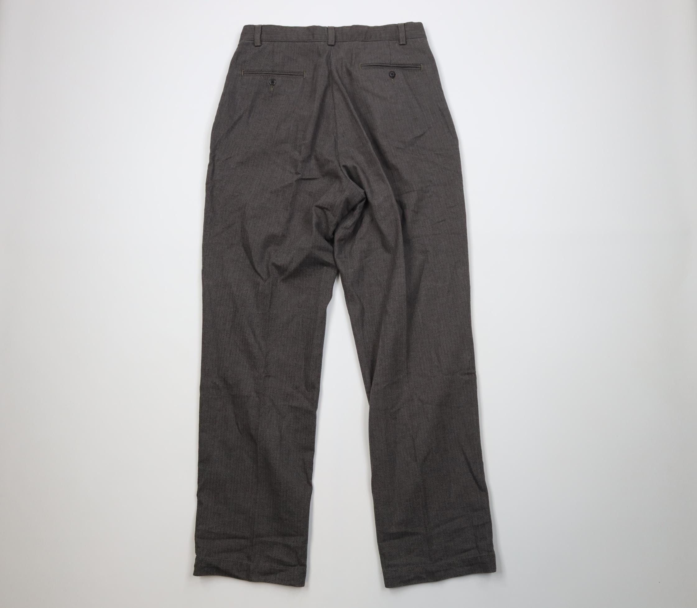 Polo Ralph Lauren Vintage 90s Ralph Lauren Herringbone Wide Leg Chino Pants Size US 32 / EU 48 - 8 Thumbnail
