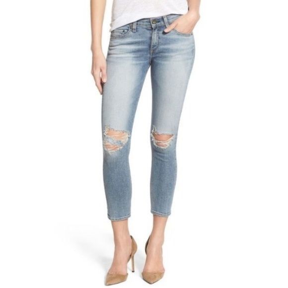 Rag & Bone Rag & Bone Capri Skinny Distressed Jeans Size 29" - 1 Thumbnail