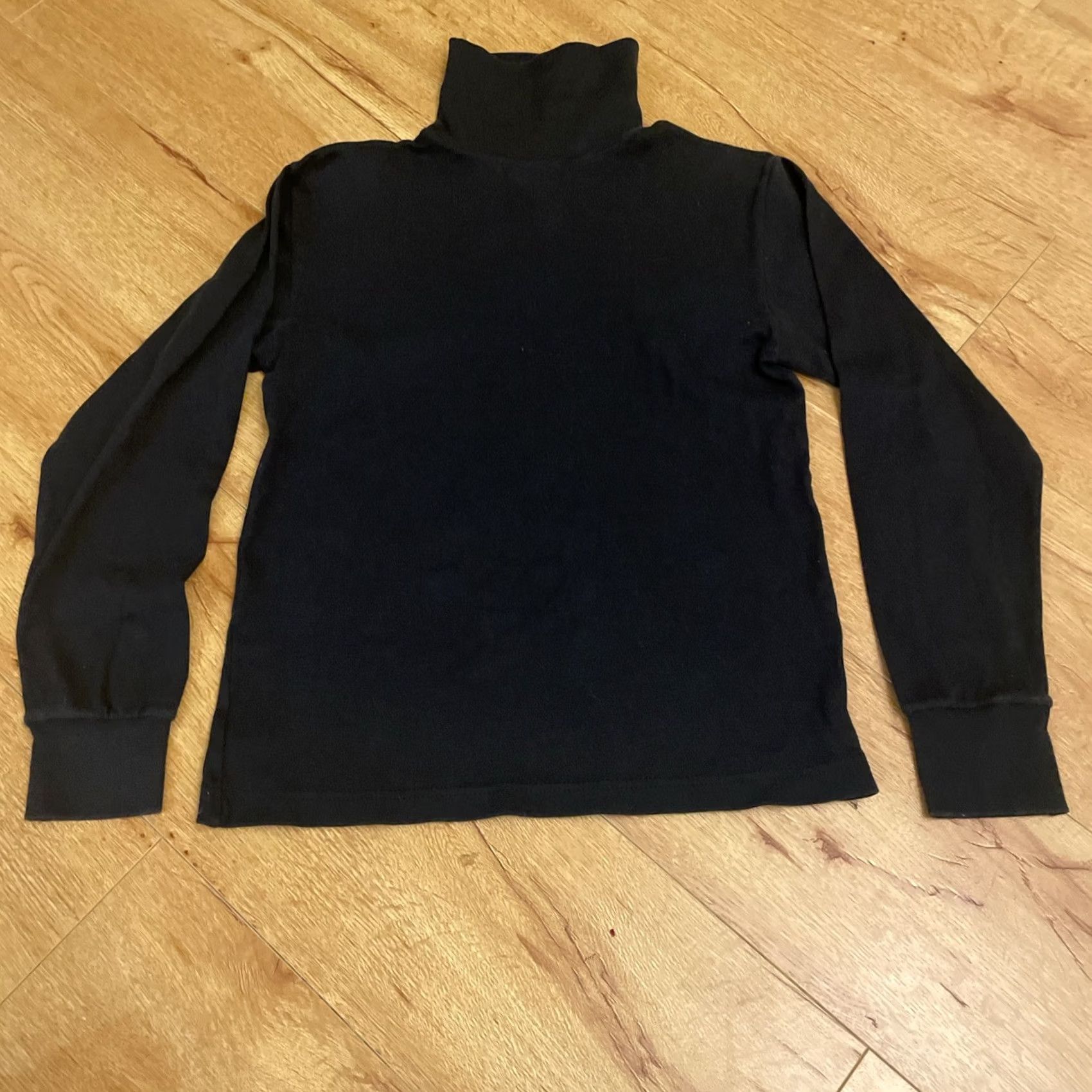 Vintage VINTAGE Meister Ladies Long Sleeve Turtleneck Shirt Top Medium Black USA Blank Shirt Womens Medium Black Meister Shirt Top Size M / US 6-8 / IT 42-44 - 2 Thumbnail