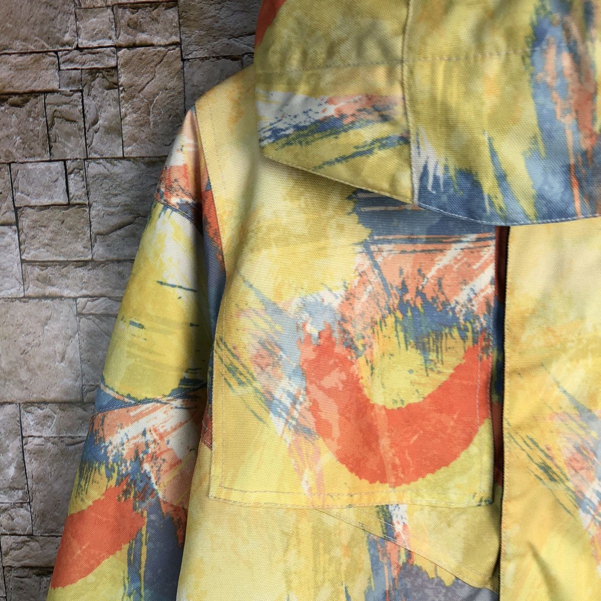 Japanese Brand Ride Out snowboard wear Yellow mix Coats #A235 Size US M / EU 48-50 / 2 - 9 Thumbnail
