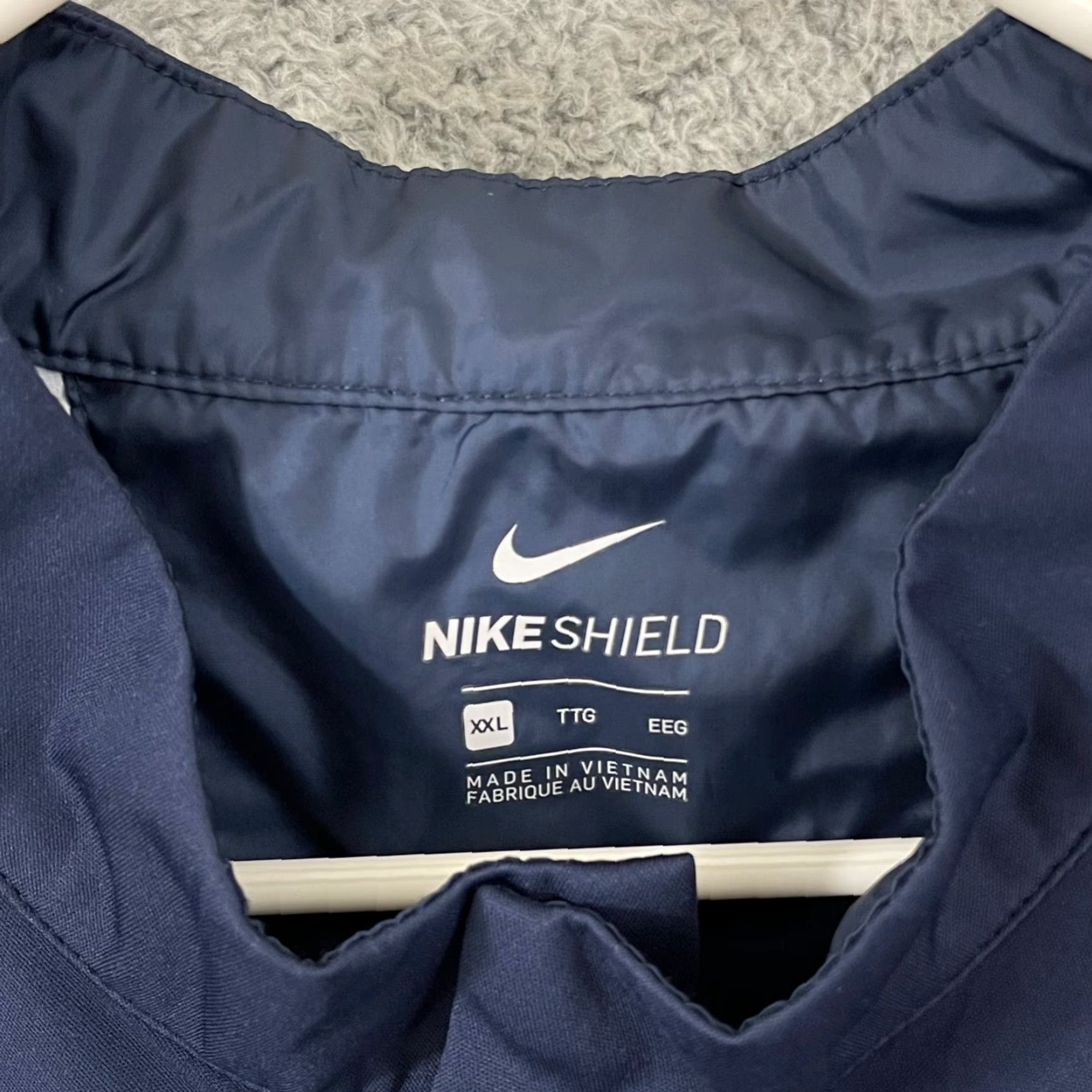 Nike Nike Shield Jacket Mens 2XL Blue Semper Fi Military Sport Zip Active Outdoor Windbreaker Jacket Size US XXL / EU 58 / 5 - 5 Thumbnail