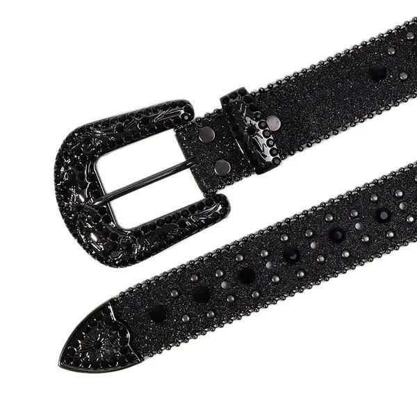 Leather Sachiko x Itou Cross Black PU Leather Belt Size ONE SIZE - 3 Thumbnail