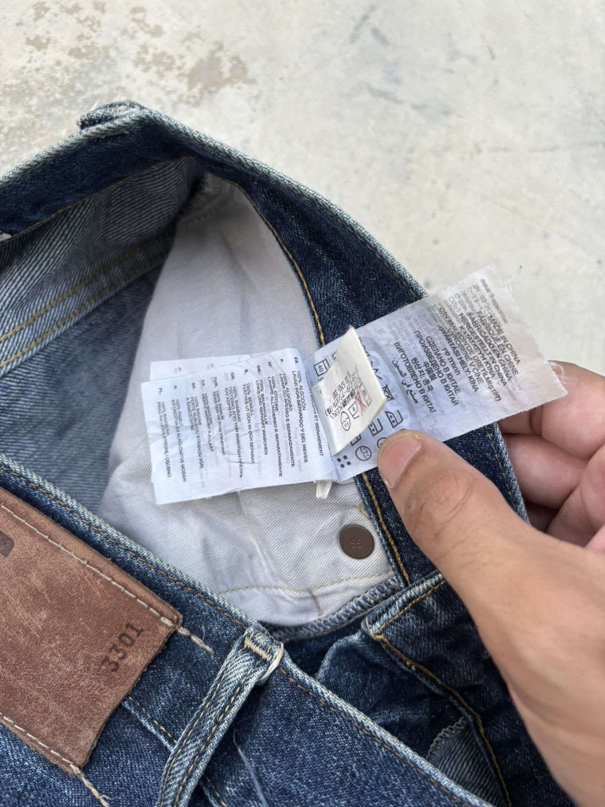 G-Star × Pharrell G-Star Raw Blue Washed Denim Jeans Size US 30 / EU 46 - 11 Thumbnail