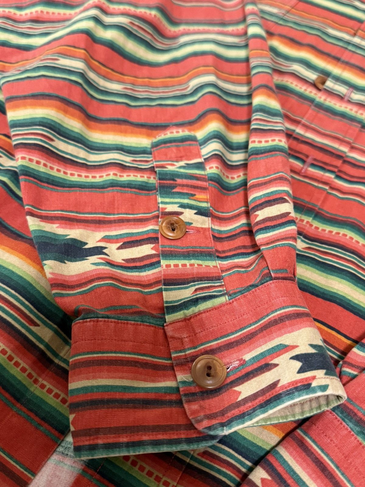 Polo Ralph Lauren Southwest Aztec Button Up Size US XL / EU 56 / 4 - 2 Thumbnail