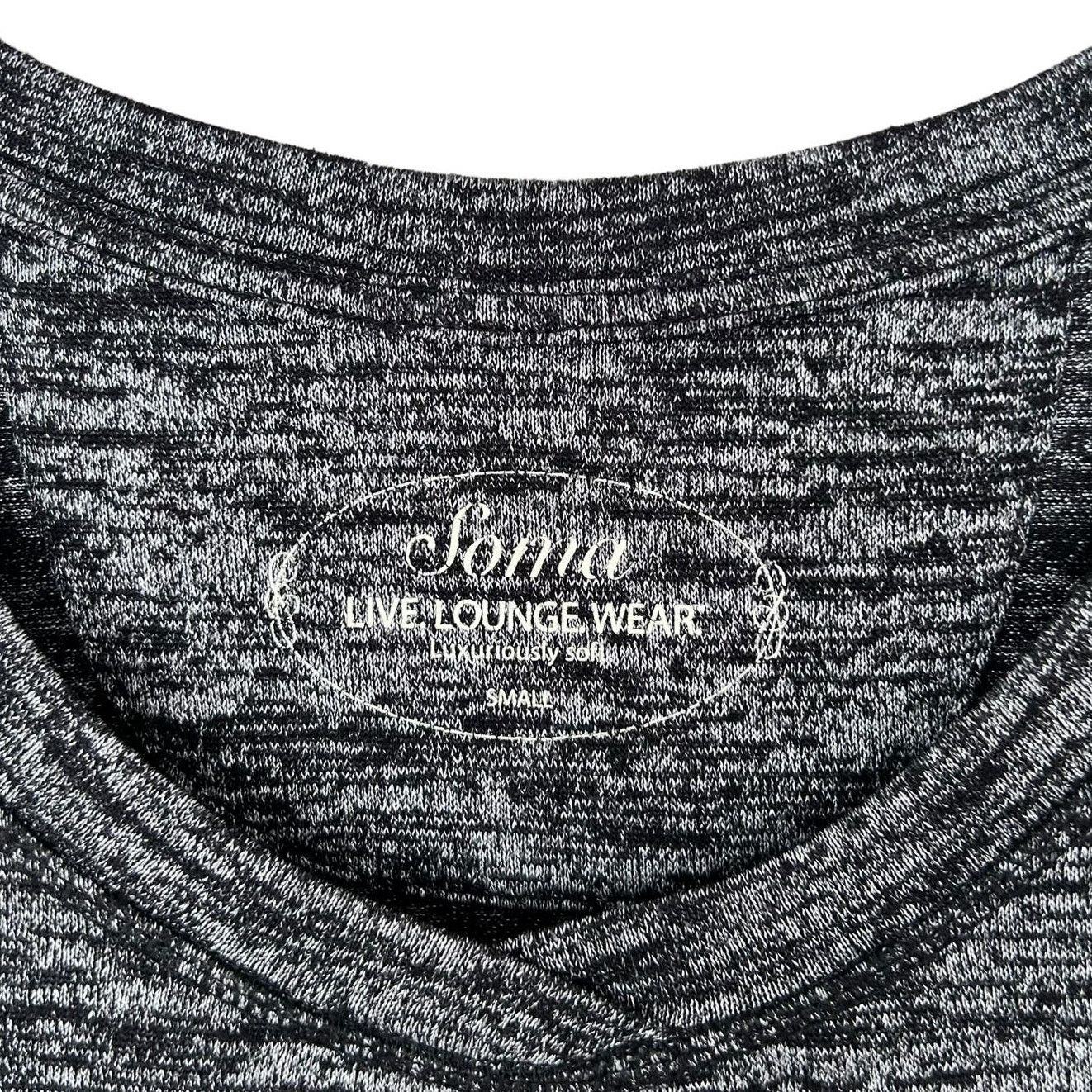 Other Soma Luxuriously Soft Heathered Gray Long Sleeve Shirt Sz S Size S / US 4 / IT 40 - 2 Thumbnail