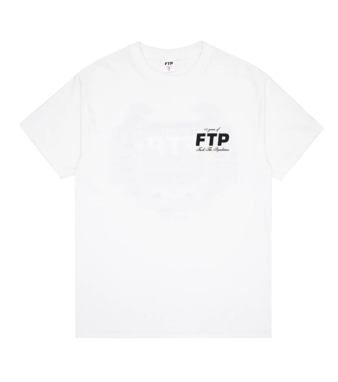 Fuck The Population FTP 15 Year Anniversary Tee White L Size US L / EU 52-54 / 3 - 1 Thumbnail