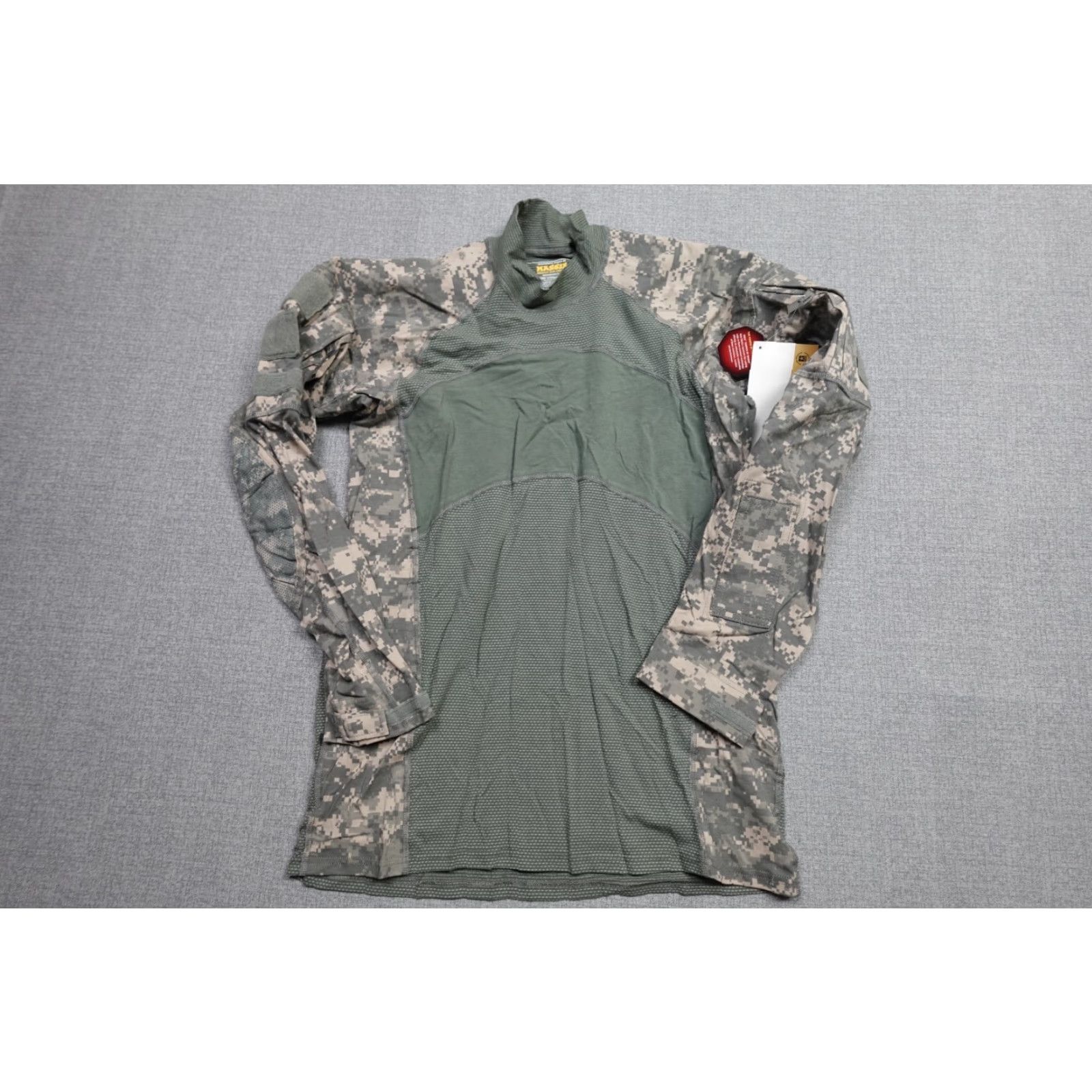 Vintage Massif Army Combat Shirt Mens L Green Digital Camo Stretch NWT Camouflage Long Sleeve Shirt Size US L / EU 52-54 / 3 - 2 Thumbnail