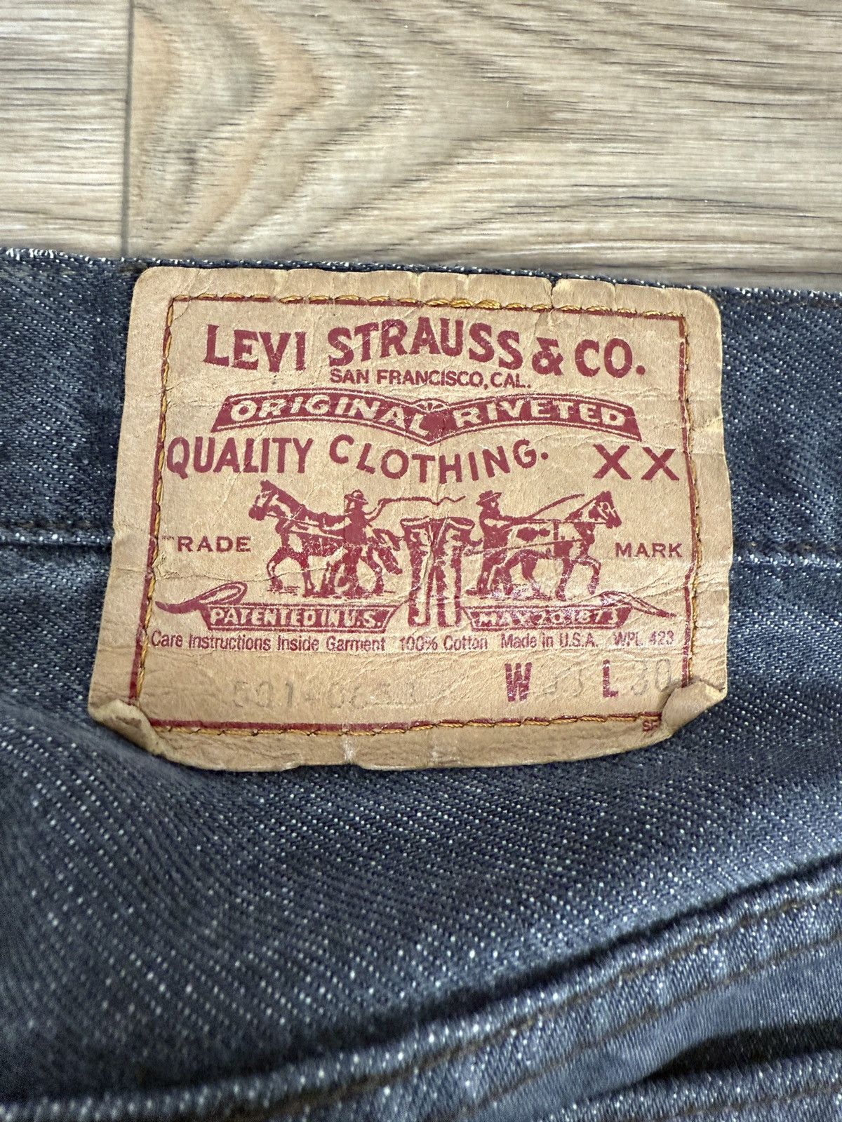 Chrome Hearts Chrome Hearts Levi‘s 501 20 Cross Patch Jeans Size US 31 - 12 Thumbnail