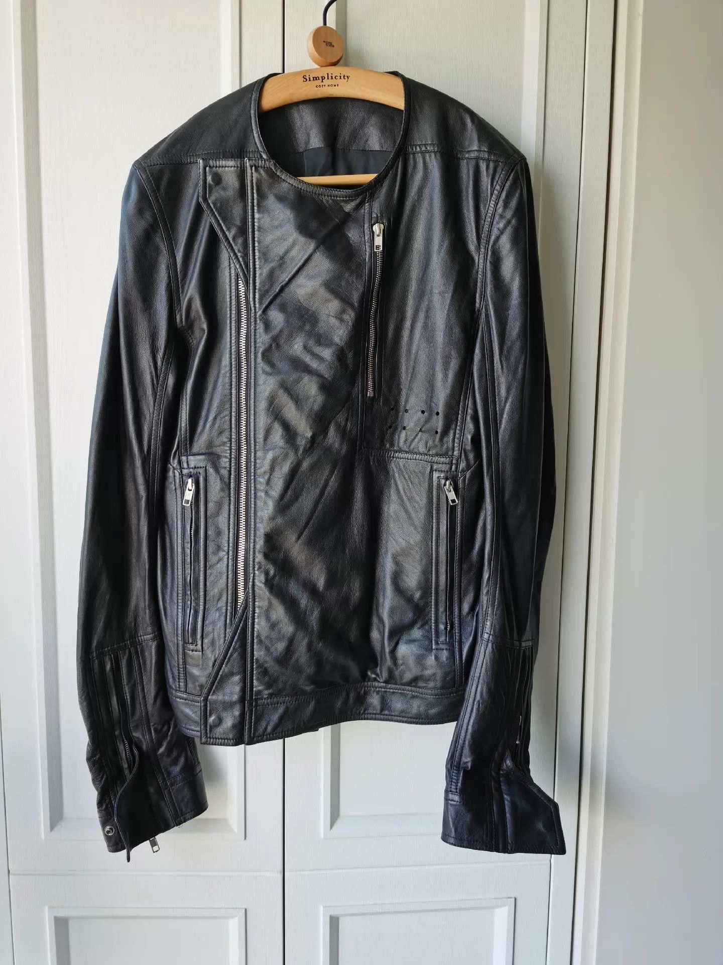 Rick Owens Rick Owens Lambskin Leather Jacket 50 (Worn 2-3x) Size US M / EU 48-50 / 2 - 1 Thumbnail