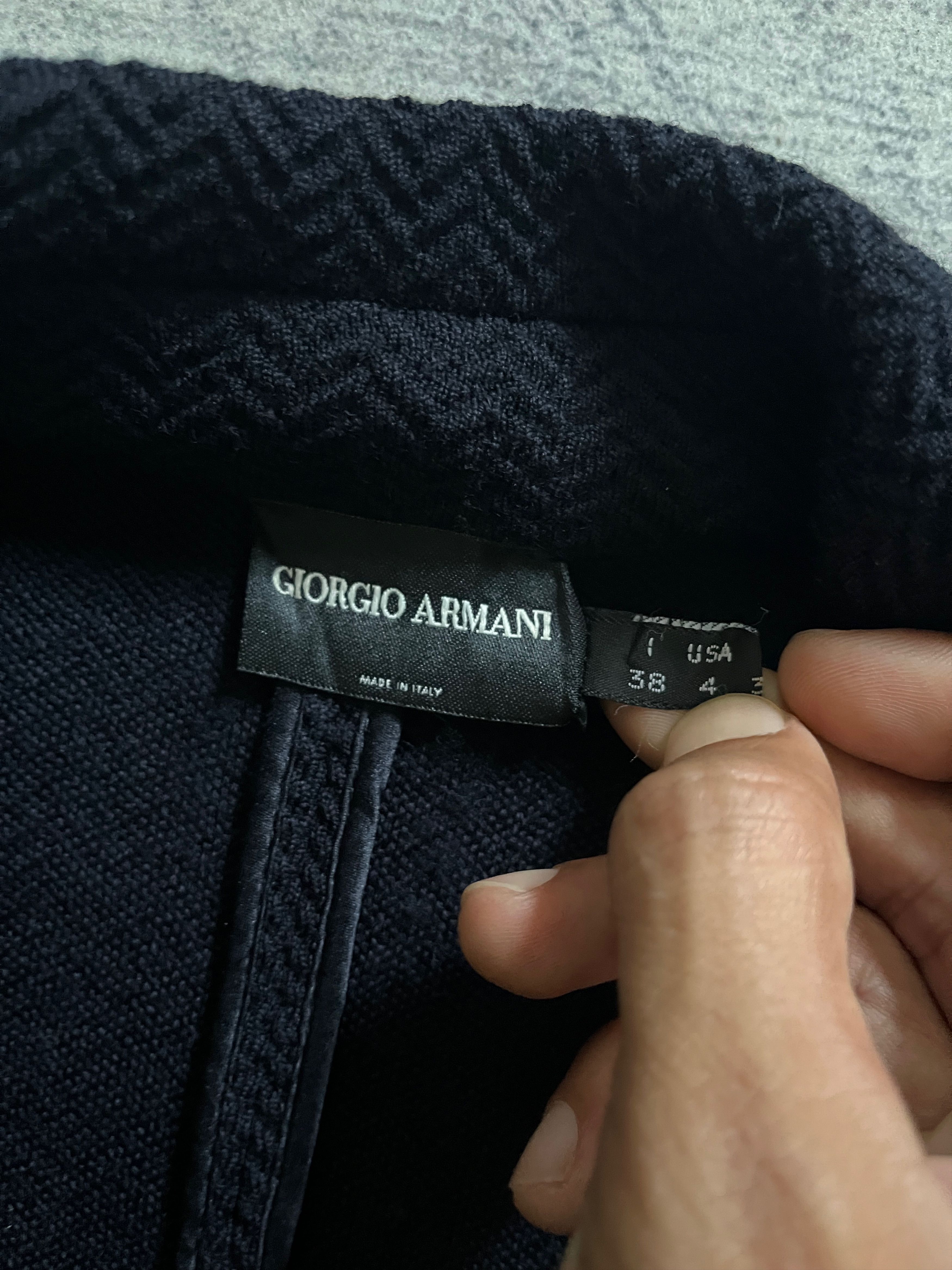 Giorgio Armani Vintage Giorgio Armani Italy Structured Wool Blazer Size 38 Size S / US 4 / IT 40 - 10 Thumbnail