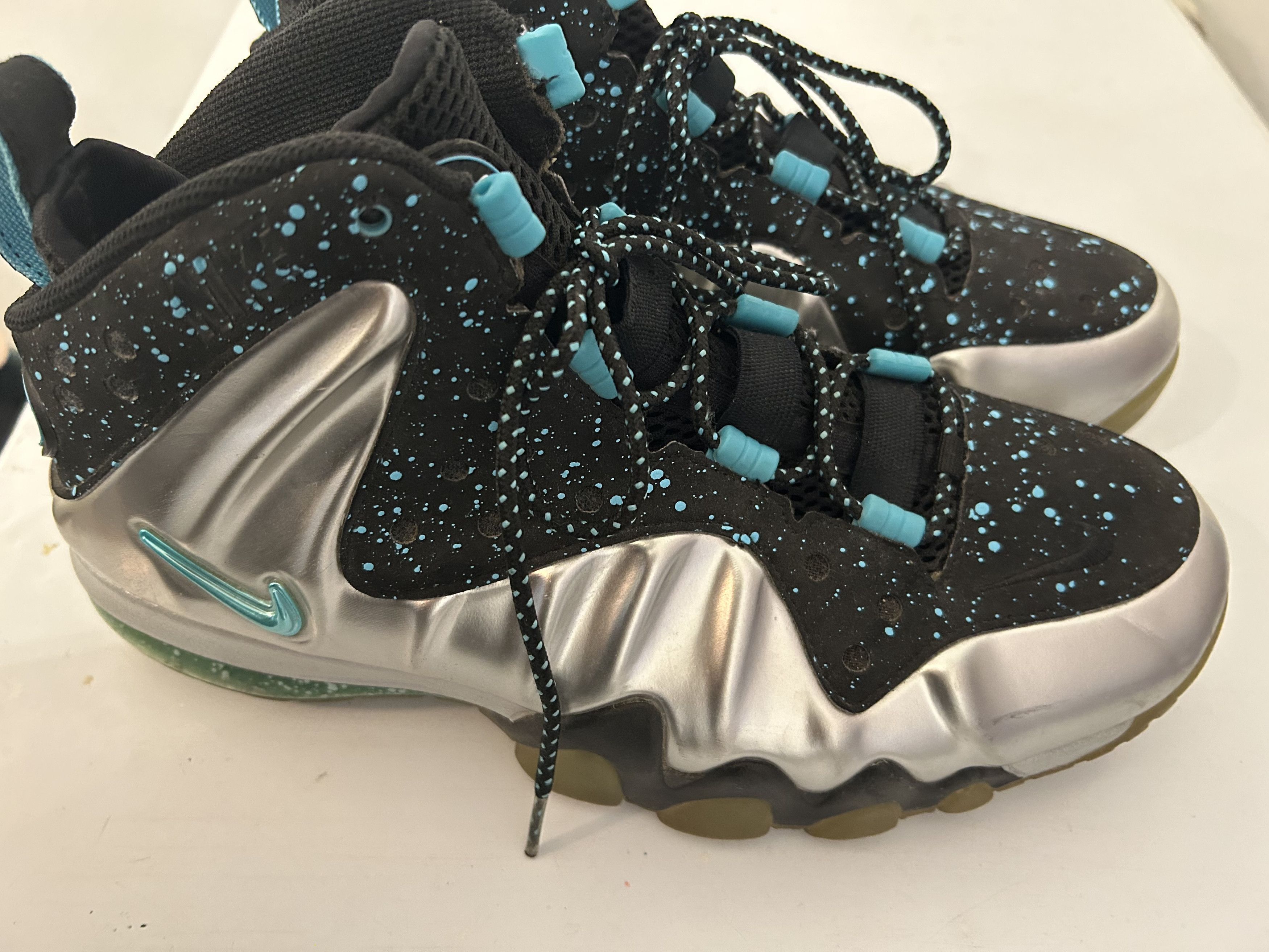 Nike Blue & silver gamma Barkley Foamposite Size US 8.5 / EU 41-42 - 2 Thumbnail