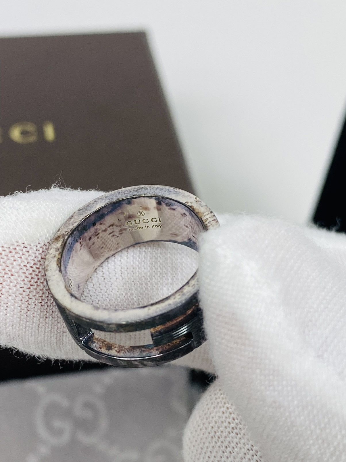 Gucci Gucci .925 Silver G Ring Size IT 10 Size ONE SIZE - 5 Thumbnail