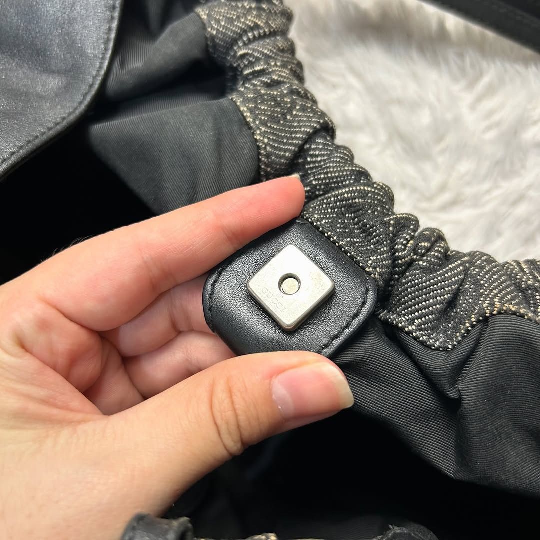 Gucci Gucci monogram GG denim hobo bag Size ONE SIZE - 6 Thumbnail