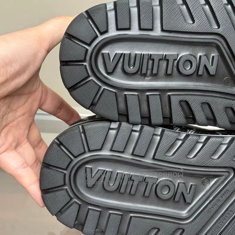 Louis Vuitton Louis Vuitton Trainer Maxi Black and White Denim Fat Ding Size US 6.5 / EU 39-40 - 8 Thumbnail