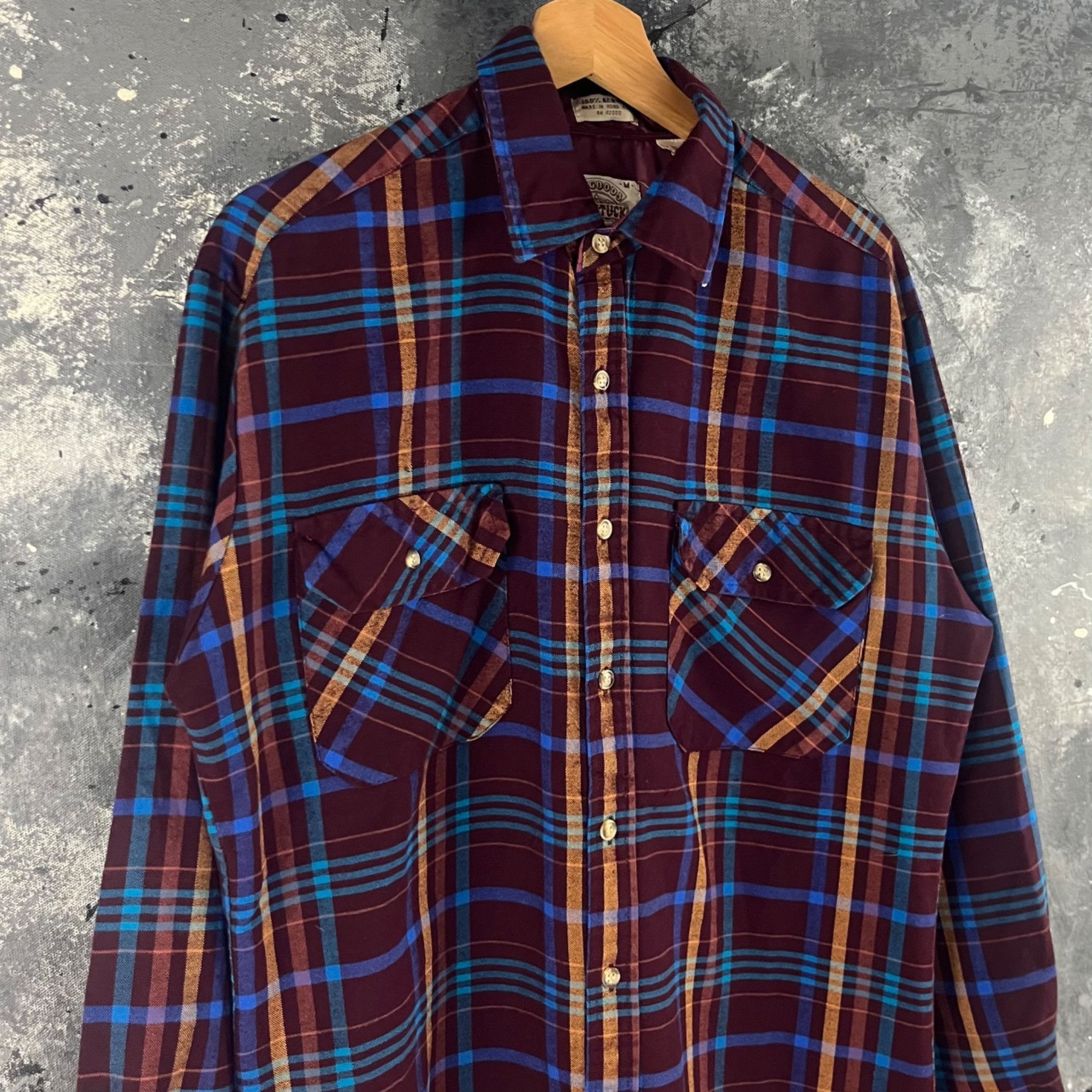 Vintage Vintage 90’s Plaid western shirt Size US M / EU 48-50 / 2 - 2 Thumbnail