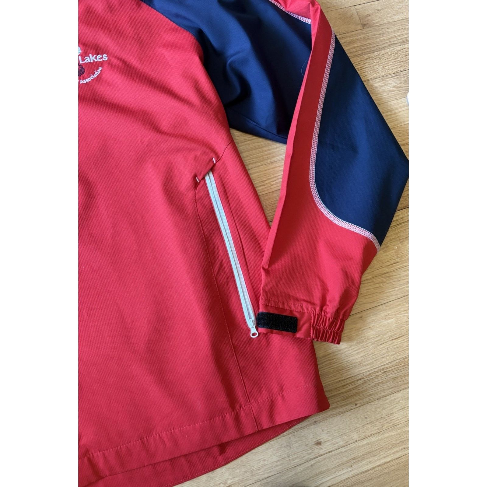 Footjoy FootJoy Pullover Jacket Mens L Red Navy Half Zip Windbreaker Size US L / EU 52-54 / 3 - 4 Thumbnail