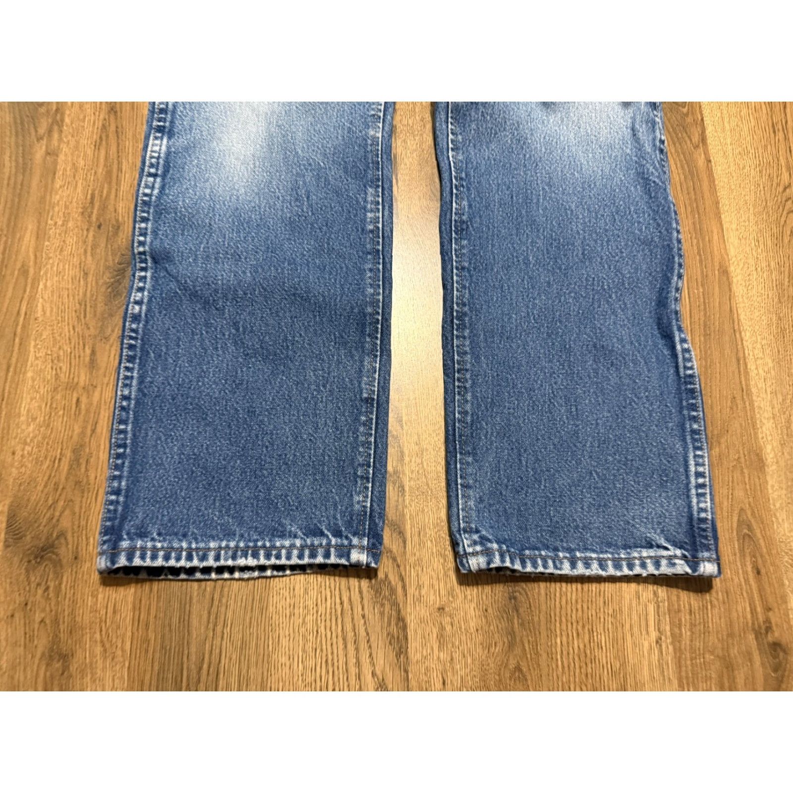 Wrangler Wrangler Jeans Men's 34 Blue Denim Straight Leg Regular Fit Mid Rise Zipper Jeans Size US 34 / EU 50 - 3 Thumbnail