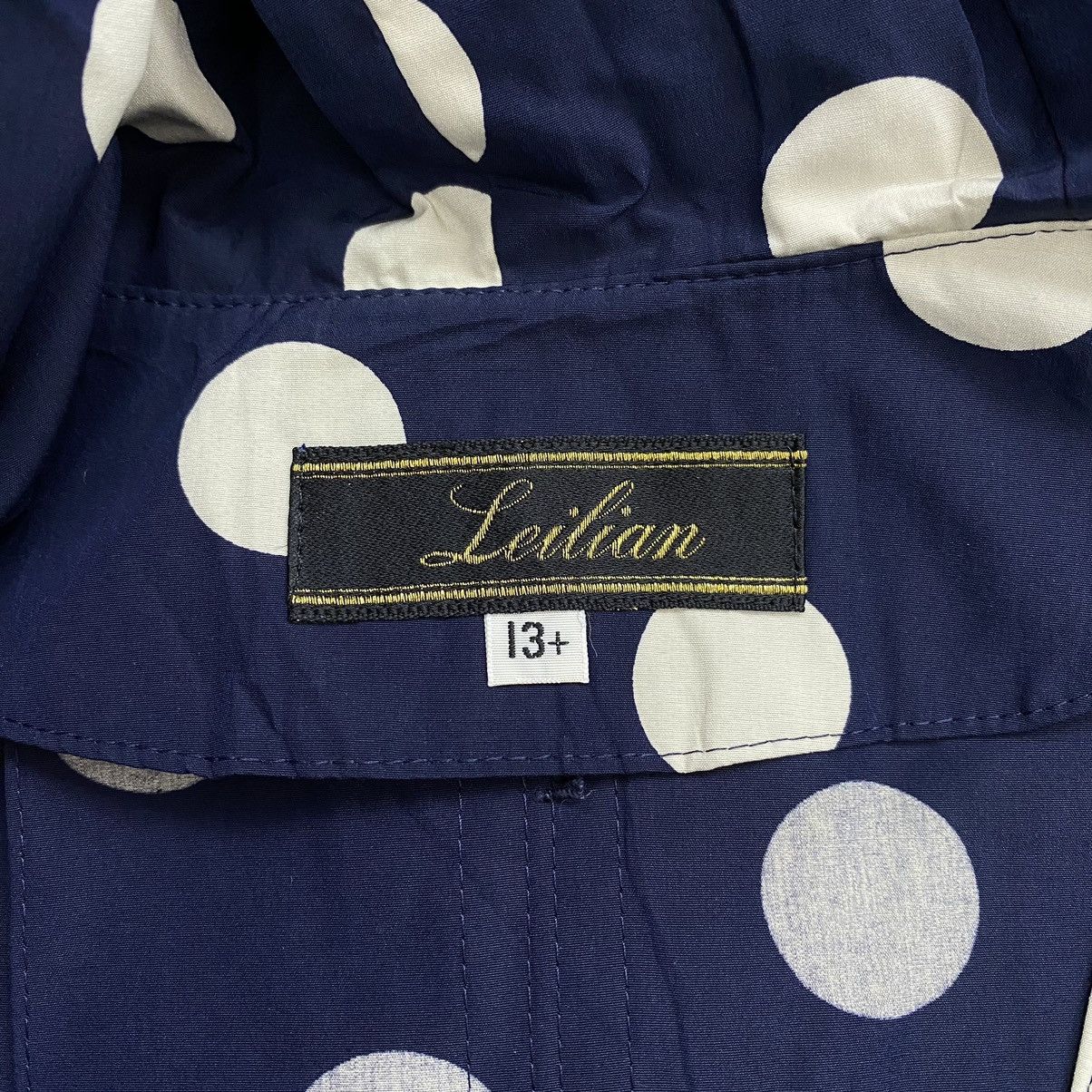 Japanese Brand LEILIAN Japanese Brand Polca Dot Design Overprint Overcoat Size XL / US 12-14 / IT 48-50 - 3 Thumbnail