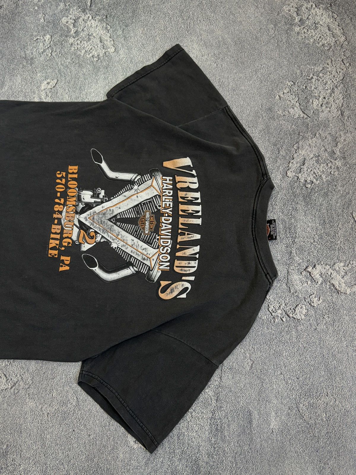 Harley Davidson Vintage 2001 Harley Davidson Vreeland's PA T-Shirt Black Size US L / EU 52-54 / 3 - 9 Thumbnail