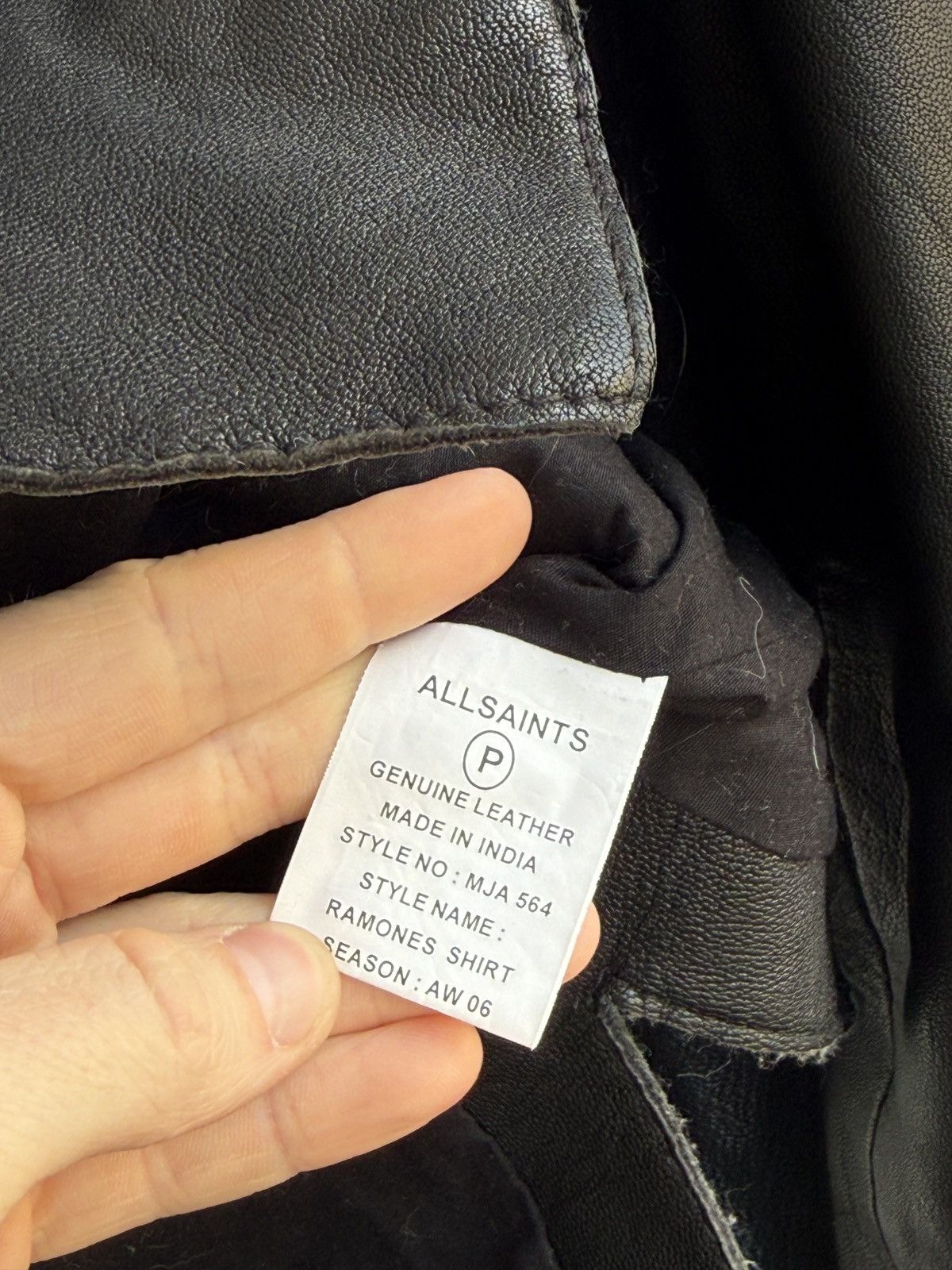 Allsaints Allsaints Ramones Leather Bomber Button Punk Motor Jacket Size US XL / EU 56 / 4 - 6 Thumbnail
