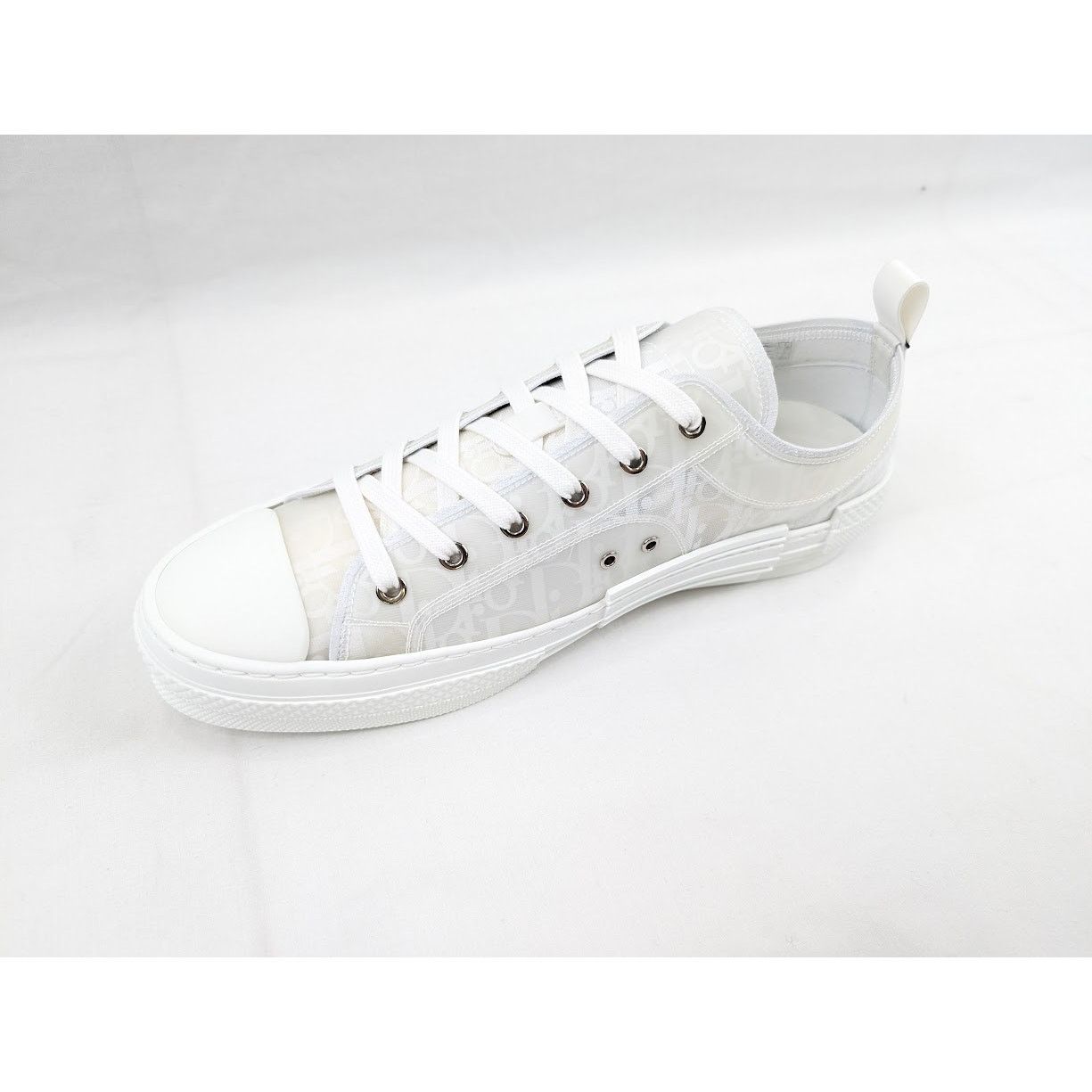 Dior o1rshd1 B23 Low-Top Sneakers Oblique Transparency in White Size US 12.5 / EU 45-46 - 8 Thumbnail