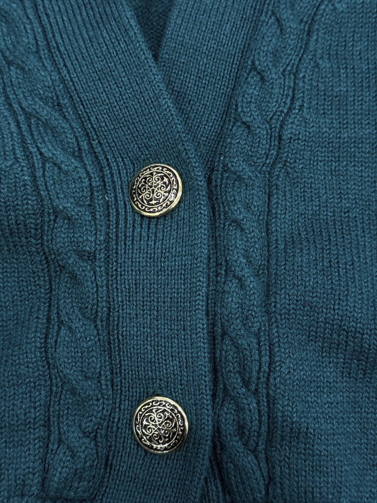 Vintage Vintage Green Cardigan Size US S / EU 44-46 / 1 - 2 Thumbnail