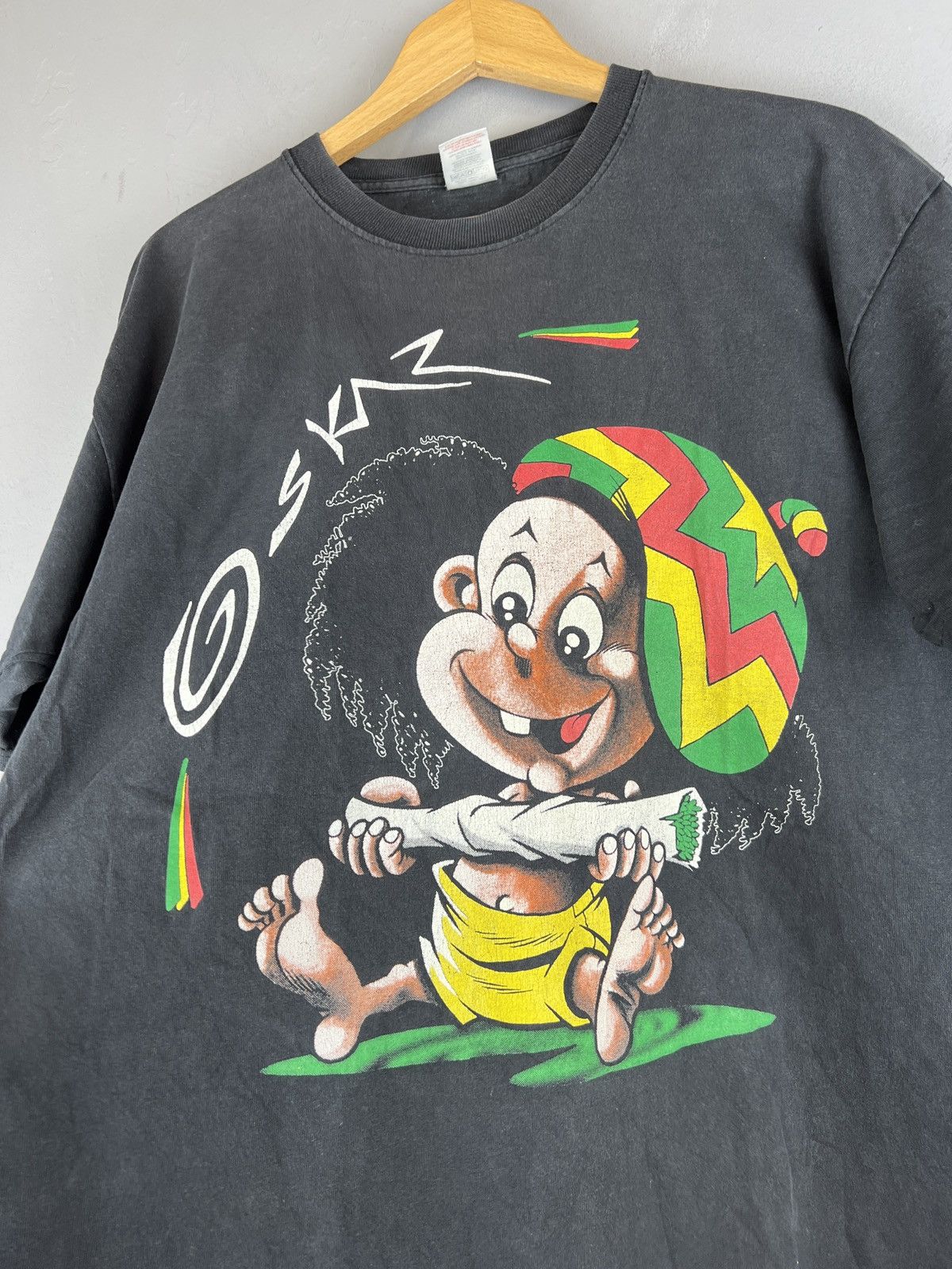 Bob Marley Vintage 90s Reggae Baby Weed Humor t shirt y2k Size US XL / EU 56 / 4 - 2 Thumbnail