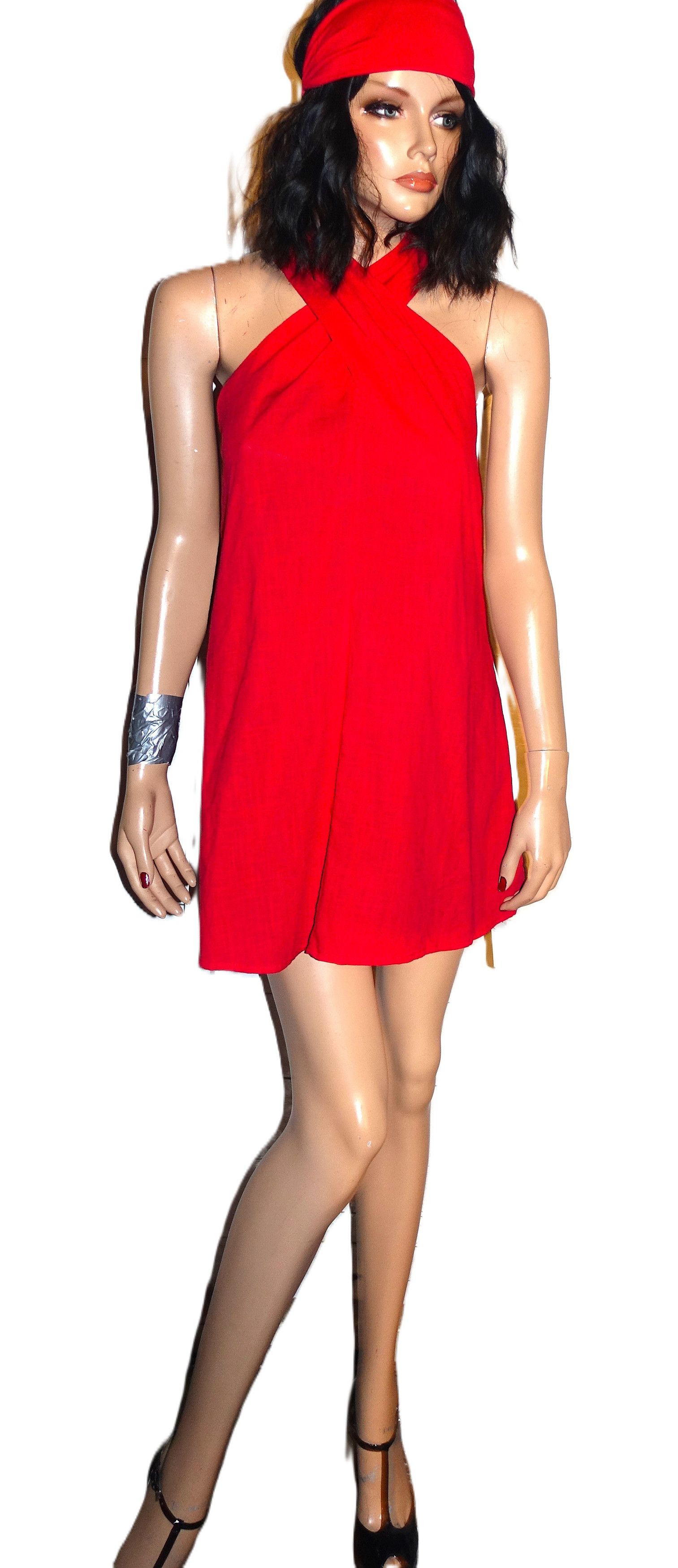 Other Cupshe Red Mini Dress XS NWT Size XS / US 0-2 / IT 36-38 - 3 Thumbnail