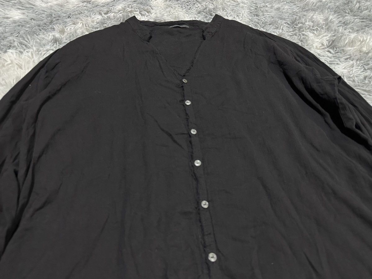 KMRii 🔥Rare Archived Kmrii Linen Shirt Raw Edge Goth Punk Size US XXL / EU 58 / 5 - 23 Thumbnail