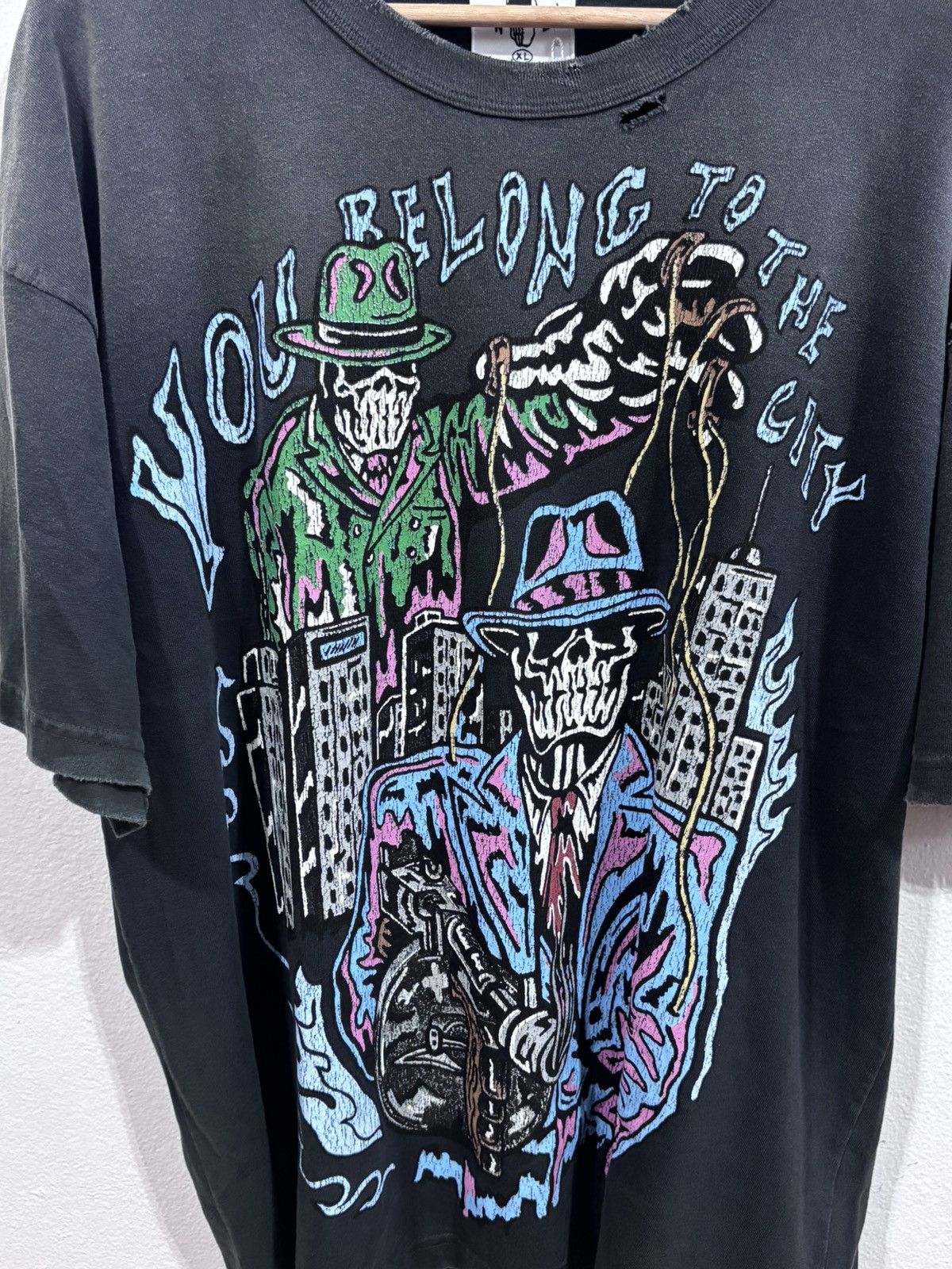 Warren Lotas Warren Lotas You Belong To The City Grey Tee Size US XL / EU 56 / 4 - 2 Thumbnail
