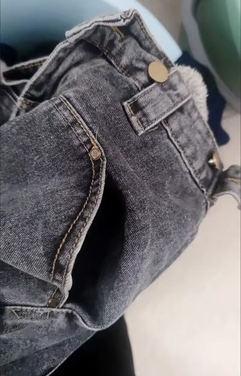Jean × Vintage Retro Style Large Pocket Straight-leg Jean Size 31" - 12 Thumbnail