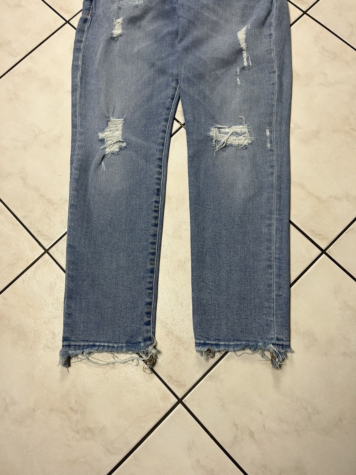 Designer × Prps PRPS windsor crop skinny fit distressed denim jeans pants Size US 32 / EU 48 - 5 Thumbnail