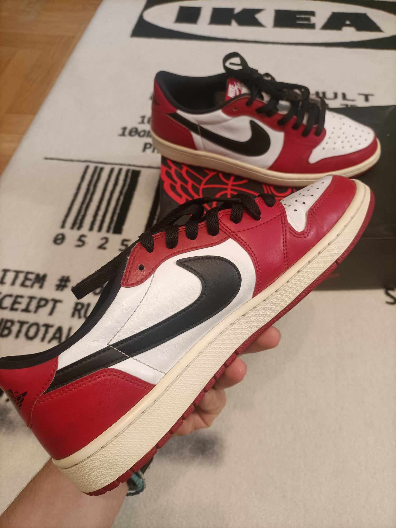 Nike Air Jordan 1 Low Chicago 2016 US10,5 EU44,5 Size US 10.5 / EU 43-44 - 7 Thumbnail