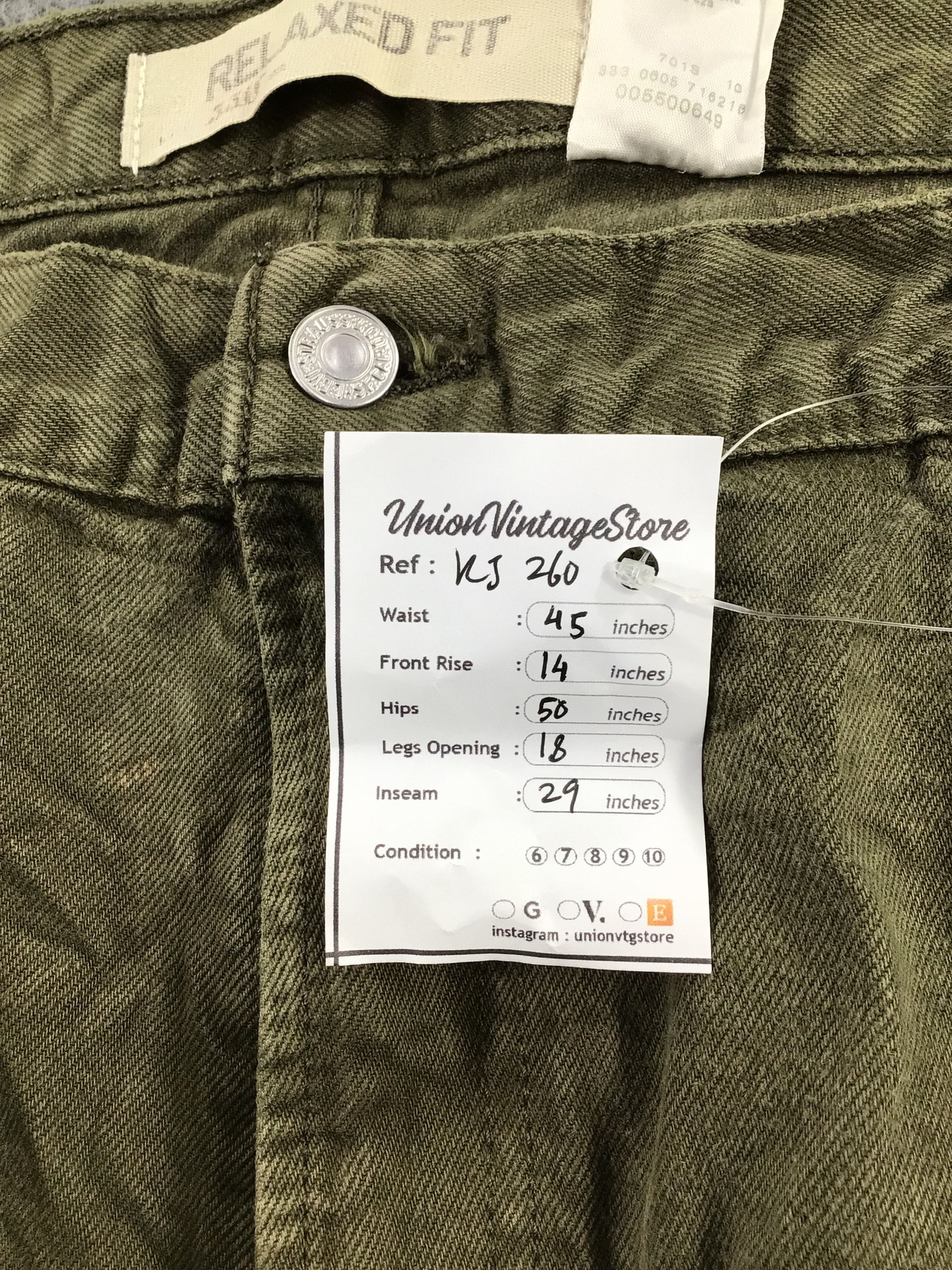 Levi's Vintage Levis 550 Jeans Faded Green KJ260 Size US 42 / EU 58 - 12 Thumbnail