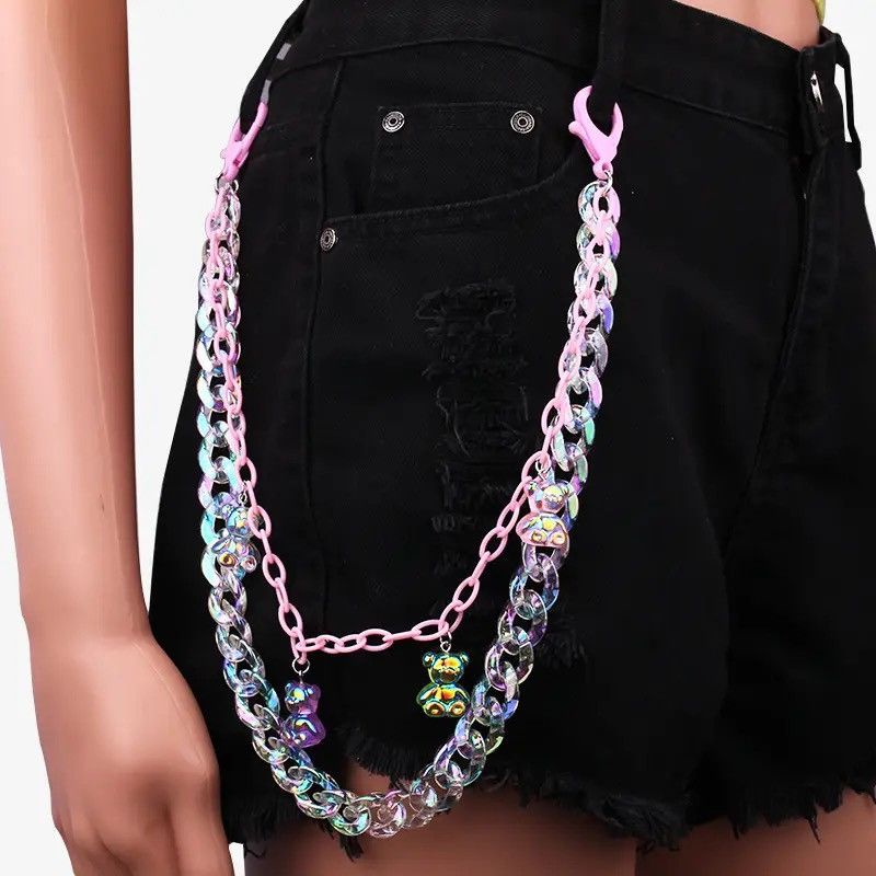 Jewelry Cute Bear Key Trouser Hipster Pant Jean Chain Size ONE SIZE - 1 Thumbnail