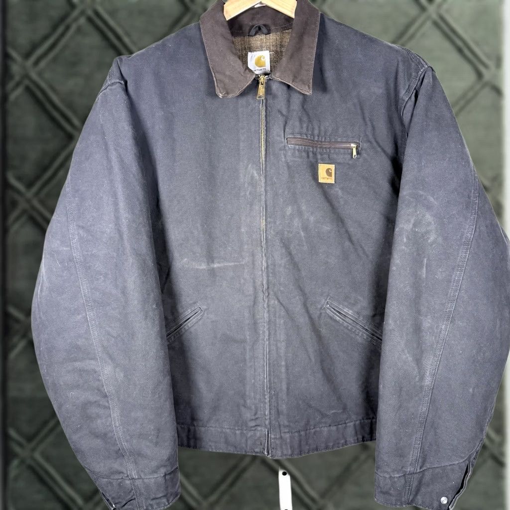 Carhartt VINTAGE Carhartt J97 Blk Size 3XL Tall Detroit Jacket Bomber Shirt Mens Size US XXL / EU 58 / 5 - 1 Thumbnail